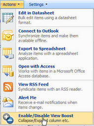 SharePoint View Boost screenshot